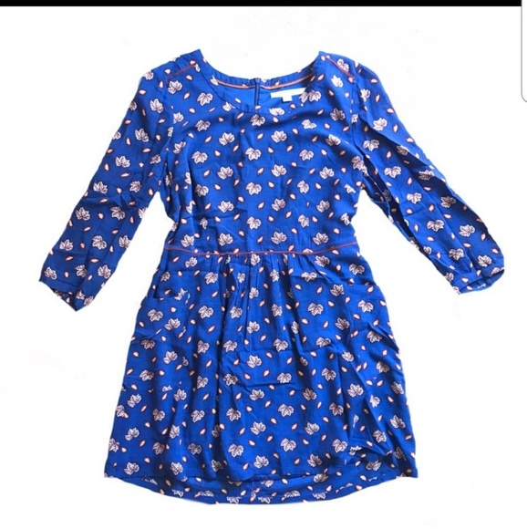 Boden Dresses & Skirts - Anthropologie Boden Blue Maple Leaf Shift Dress